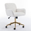 NicBex Adjustable Office Chair with Golden Metal Base,Modern Computer Chair,Swivel Upholstered Desk Chair for Adult, Student - 4 of 4