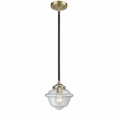 Oxford - 1 Light Stem Hung Mini Pendant In Industrial Style-7.38 Inches Tall and 7.5 Inches Wide