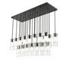 Alton 54" Modern Linear Chandelier - 23 Lights, Dimmable, Damp Rated, Steel Construction - 3 of 4