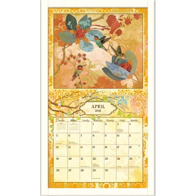 Undated Calendar Frame Pine Contemporary White - Lang