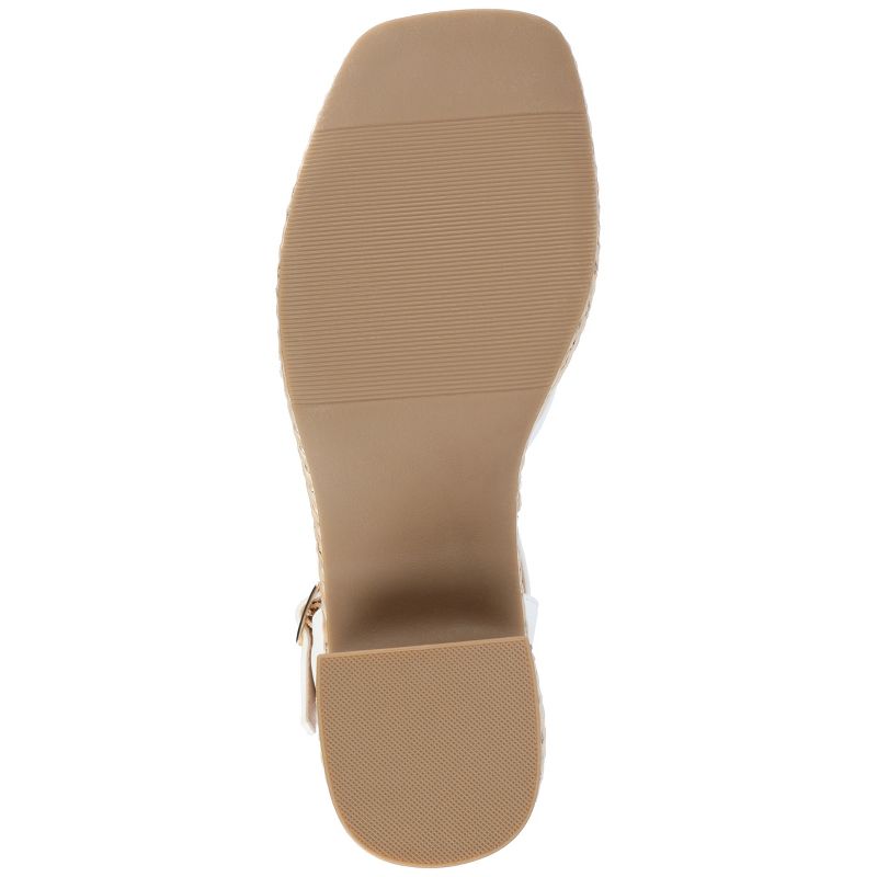 Journee Collection Womens Hally Tru Comfort Foam Raffia Outsole Platform Sandals, 5 of 10