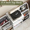 MOEPISY Record Player Stand with Drawer, Record Player Table with Vinyl Record Storage Up to 280 Albums, White - 4 of 4