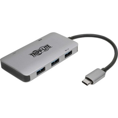 Tripp Lite USB C Multiport Adapter Converter 3 USB-A, 4K HDMI PD Charging - 1 x USB Type C Male Thunderbolt 3
