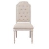 Wynsor Fabric & Antique Champagne Finish Side Chair(Set of 2) - 4 of 4