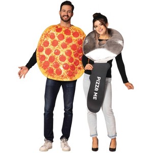 Imposta Costumes Adult Pepperoni Pizza and Pizza Cutter Costume Bodysuit One Size - 1 of 1