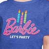 Girls' - Barbie - Let's Party Short Sleeve Graphic T-Shirt - 2 of 4