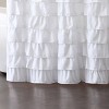 72"X72" Melanie Ruffle Shower Curtain White - VCNY: Polyester, Water-Resistant, Microfiber Texture, Machine Washable - image 3 of 4