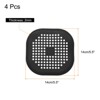 Unique Bargains Shower Drain Hair Catcher Square Drain Cover with Suction Cup Silicone Strainer Hair Stopper - 2 of 4