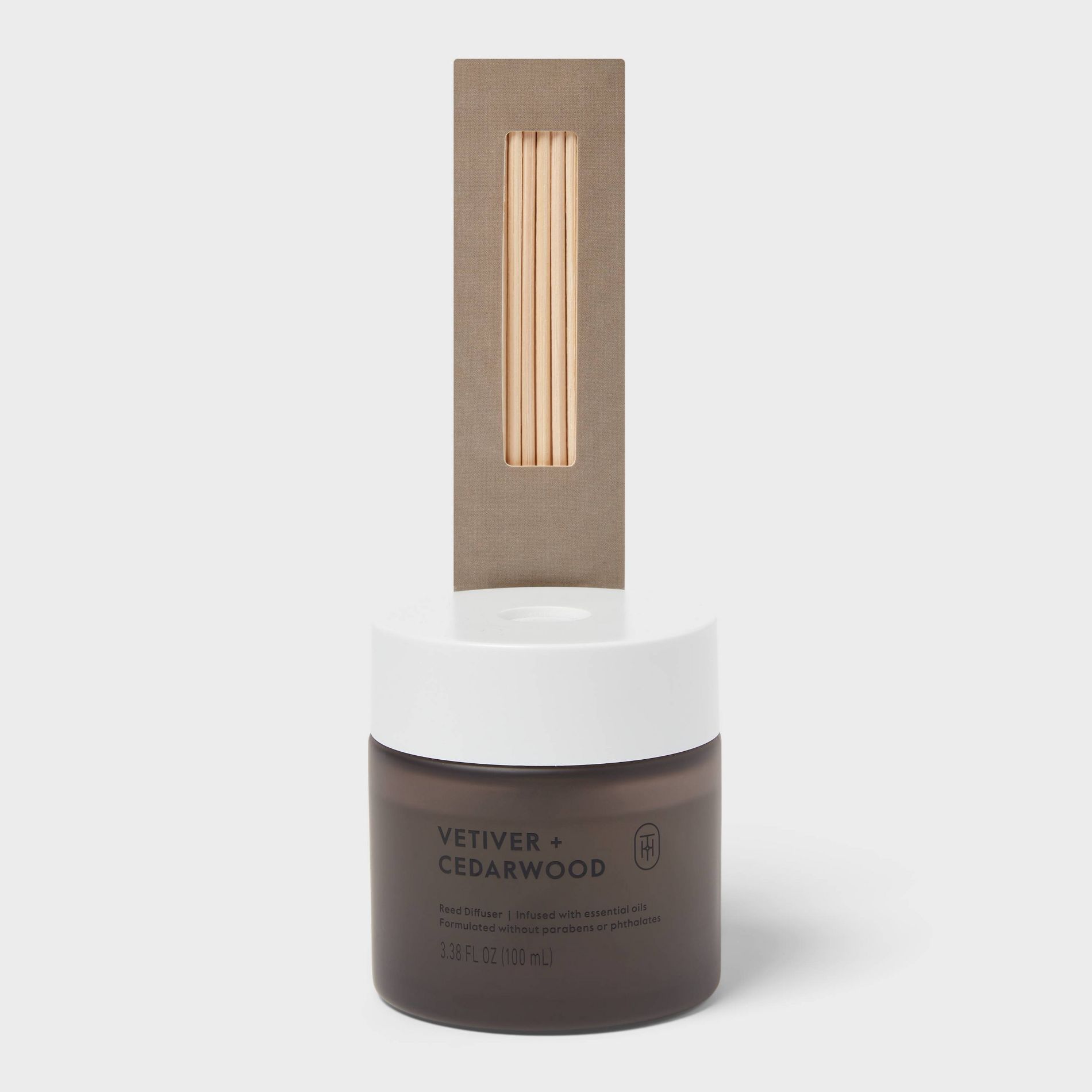 Glass Reed Diffuser Vetiver and Cedarwood 3.38 fl oz - Threshold™