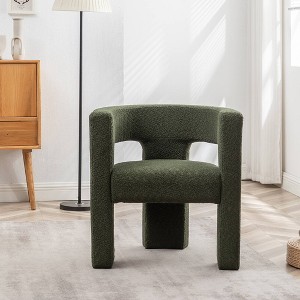 28" Wide Boucle Upholstered Square Armchair - Kinwell - 1 of 4