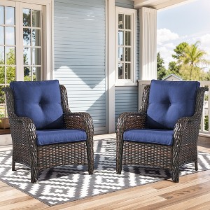 Gymojoy Outdoor Patio Chair with Table High Back Club Chair - 1 of 4