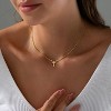 Summit Adventure 14K Gold Cross Necklace – Dainty Box Chain Choker, Faith Pendant for Women, Non-Tarnish - 3 of 4