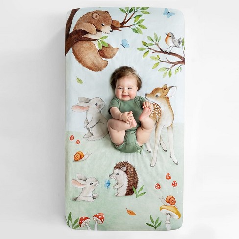 Rookie Humans Enchanted Forest 100 Cotton Fitted Crib Sheet Target