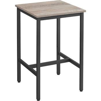VASAGLE Bar Table, 23.6 x 23.6 x 36.2 Inches, Space Saving, Sturdy Metal Frame, Easy Assembly