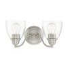 Livex Lighting Montgomery 2 - Light Vanity in  Brushed Nickel - 4 of 4
