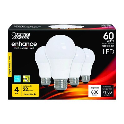 Feit Electric OM60DM 930CA 4 LED 60W A19 3K