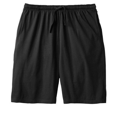 KingSize Men s Big Tall Cotton Jersey Pajama Shorts Big 5XL Black