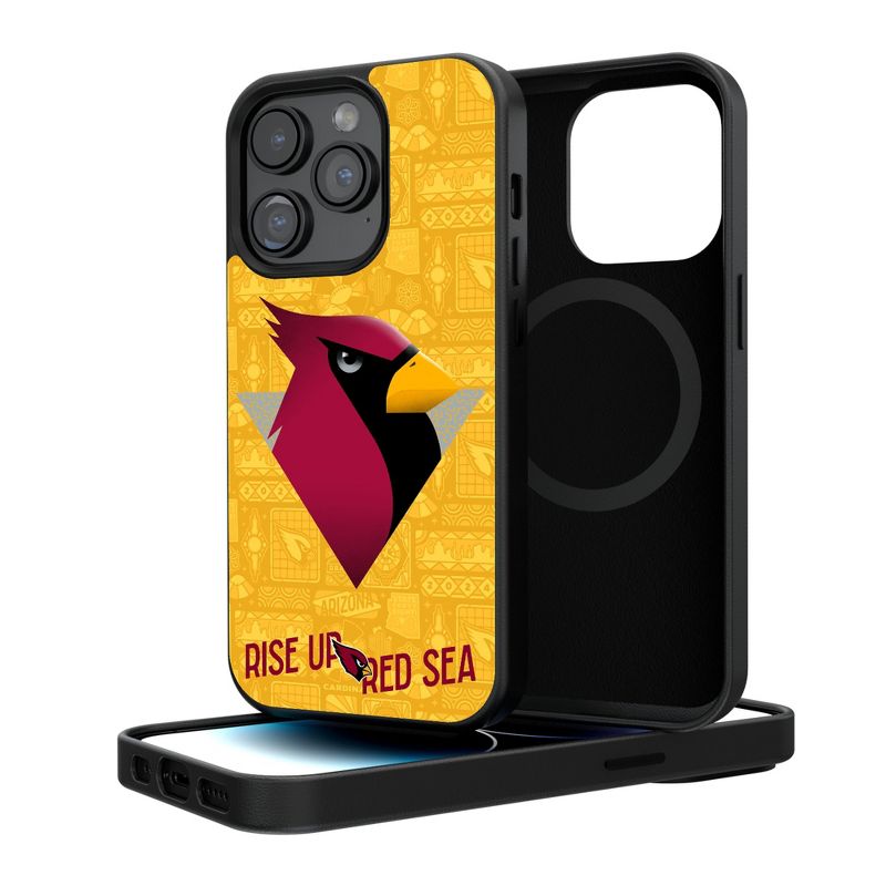 Keyscaper Arizona Cardinals 2024 Illustrated Limited Edition Magnetic Phone Case, 1 of 8