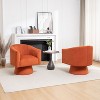 SEYNAR Mid Century Modern Velvet 360 Degree Swivel Accent Chair Set of 2 - 2 of 4