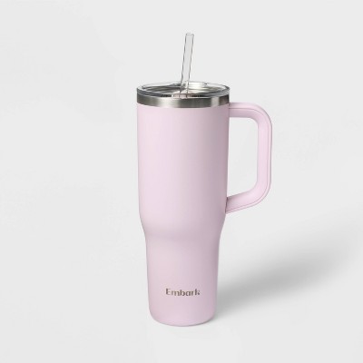 40oz Stainless Steel Tumbler with Straw - Purple - Embark™