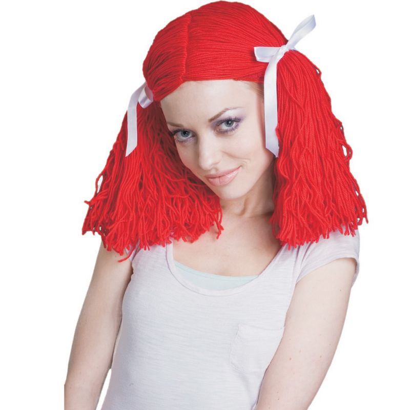 Dress Up America Raggedy Ann Wig for Kids and Teens - Red Pigtail Wig, 1 of 2