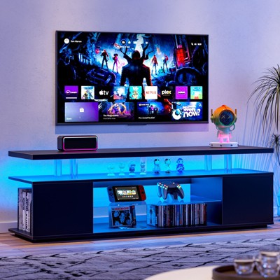 NicBex TV Stand for 65 Inch TV LED Gaming Entertainment Center with Large Side Cabinet Media Console for Living Room, Bedroom