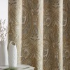 HLC.ME Paris Paisley Decorative Print Damask Pattern Light Reducing Grommet Window Curtain Panels for Bedroom, Set of 2 - 4 of 4