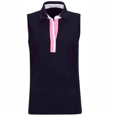 Women's WO'S DANCING ARGYLES SLEEVELESS POLO - GOLFINO