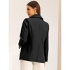 Allegra K Women's Work Office Notched Lapel Long Sleeve Double Breasted Blazer - image 4 of 4