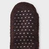 Women's Waffle Sweater Knit Reading Crew Socks with Faux Shearling Lining and Grippers - Auden™ 4-10 - 3 of 4