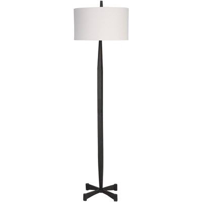 Uttermost Counteract 67 1/2" Aged Black Metal Modern Floor Lamp