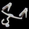Unique Bargains Home Plastic Metal Clothes Socks Pants Hangers 4.1"x0.5"x 4.7" 2 Pcs - 2 of 3