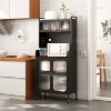 Fortune Candy 5 Tier Sideboard Coffee Bar with Doors - 3 of 4