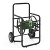 Suncast Professional Portable 200 Foot Powder-Coated Steel Hose Reel Cart with Wheels for Landscaping, Yard, Garden, & Utility Use, Black (2 Pack) - 2 of 4