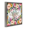 Stupell Industries Elegant Love Floral Pattern Black Framed Floater Canvas Wall Art - 3 of 4