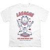 Boys' Garfield Lasagne T Shirt White Small - 2 of 4