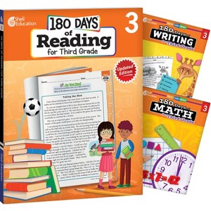 180 Days(tm) Reading, Writing and Math for Grade 3: 3-Book Set - (180 Days of Practice) (Mixed Media Product) - 1 of 1