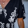 Women's Navy Printed Tassel Tie Waist Wide Leg Jumpsuit - Cupshe - 2 of 4