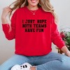Simply Sage Market Women's I Just Hope Both Teams Have Fun Long Sleeve Garment Dyed Tee - 2 of 4