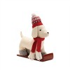 Plush Dog Character on Sled and Skis (Set of 2) - 4 of 4