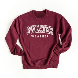 Simply Sage Market Embroidered Sweater Weather Sweatshirt - 1 of 4