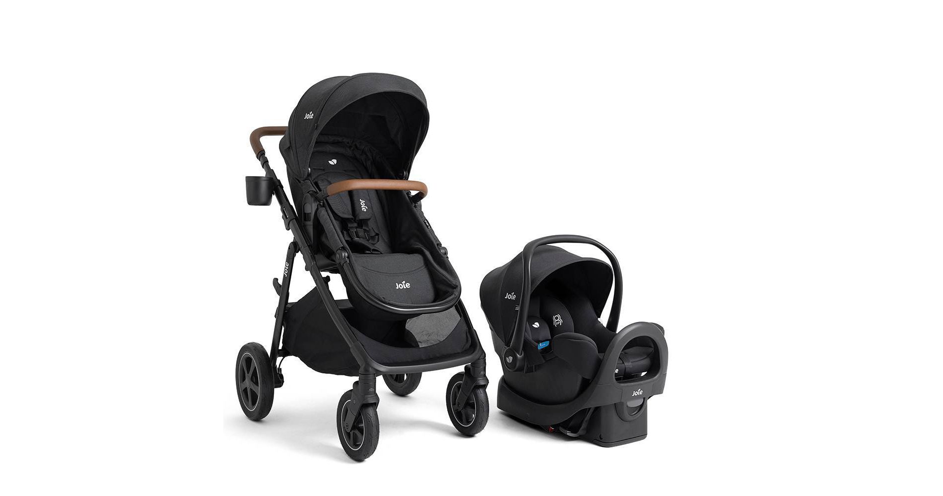 Joie Ginger DLX and Rue Travel System - Shale