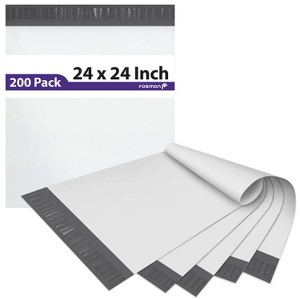 Fosmon 24" x 24", Large Self-Seal Tear-Proof Polyethylene Mailers - 1 of 4