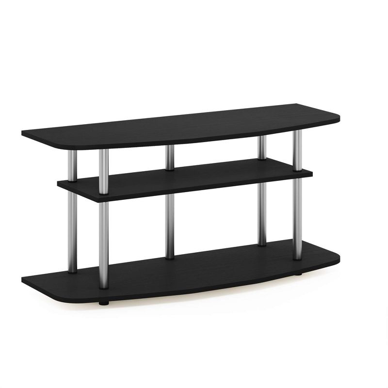 Furinno Frans Turn-N-Tube 3-Tier TV Stand for TV up to 46, Black Oak, 4 of 5