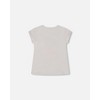Deux par Deux Girl Organic Cotton Tee Fruits on White Background - 4 of 4