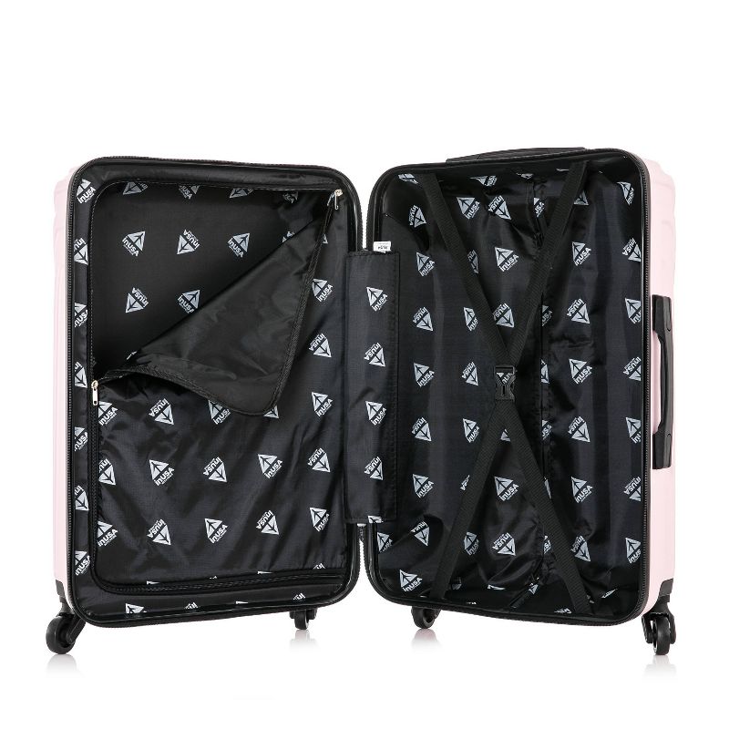 InUSA Vasty Lightweight Hardside Medium Checked Spinner Suitcase, 4 of 11