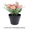 Unique Bargains Artificial Plants Chrysanthemum Plastic 4.33"x4.33"x7.87" 1 Pcs - 3 of 4