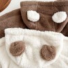 MyKids-Usa Baby Bear Embroidered Pattern Soft Bodysuits In Autumn - 4 of 4