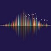 Junior's Design By Humans Nature's Music - Sound Wave By NomAdartStudio T-Shirt - 2 of 3