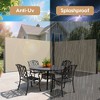 Vynxaria 276" x 71" Retractable Side Awning - Beige Privacy Screen Divider - 4 of 4